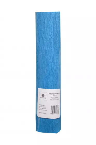 Interdruk Krepina premium nr 114 turkusowy 200x50cm