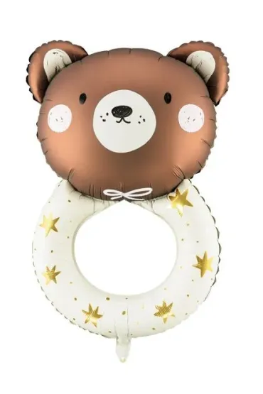 PartyDeco Balon foliowy Grzechotka mi� 61x88cm