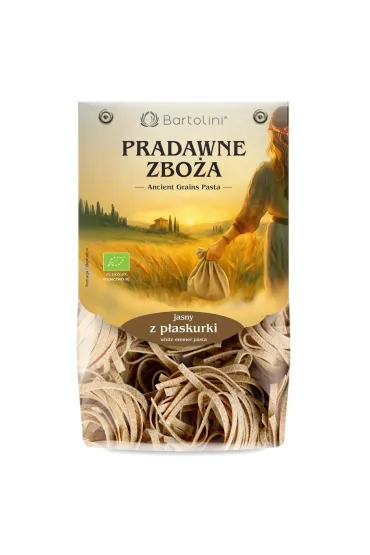 Bartolini Makaron z p�askurki jasny - gniazda (Tagliatelle) (uszkodzone opakowanie) 250 g Bio