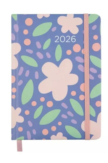 Di1 Kalendarz 2026 B6 dzienny Kwiaty