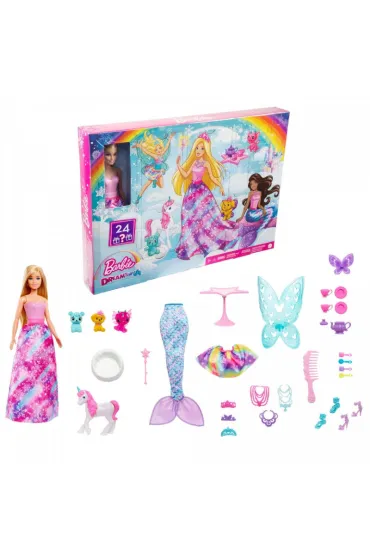 Barbie Kalendarz adwentowy Kraina fantazji HGM66 Mattel