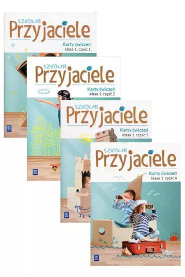 Szkolni przyjaciele. Edukacja wczesnoszkolna. Karty �wicze�. Cz�� 1-4. Klasa 1 - Irena Zarzycka, Jadwiga Hanisz, Kinga Preibisz-Wala, Ewa  Schumacher