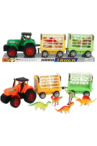 Traktor z przyczep� i dinozaurami Trifox