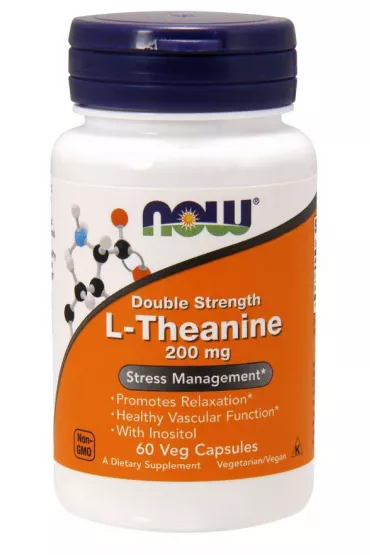Now Foods L-Teanina Suplement diety 60 kaps.
