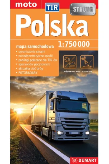 Polska TIR 1:750 000. Mapa samochodowa
