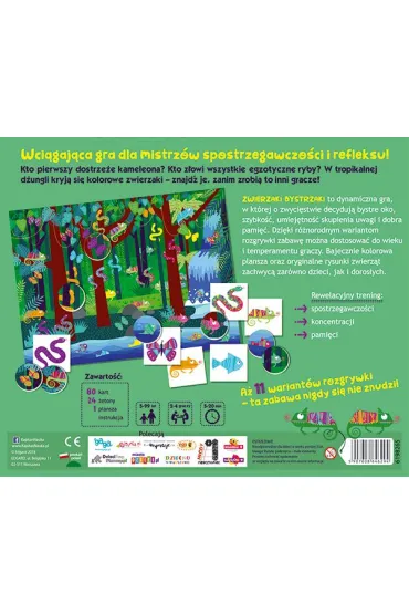 Gra edukacyjna Zwierzaki bystrzaki