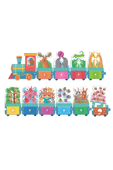 Puzzle Maxi uk�adanka z dziurkami Ciuchcia Granna - Dorina Auksztulewicz, Pawe� Wieczorkowski