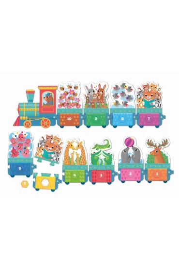 Puzzle Maxi uk�adanka z dziurkami Ciuchcia Granna - Dorina Auksztulewicz, Pawe� Wieczorkowski