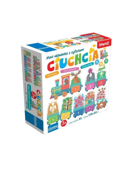 Puzzle Maxi uk�adanka z dziurkami Ciuchcia Granna - Dorina Auksztulewicz, Pawe� Wieczorkowski