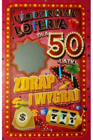 Yeku Karnet Urodziny 50 damskie