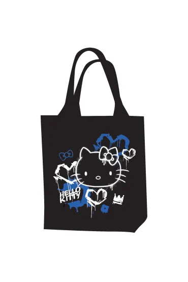 Patio Torba na rami� Hello Kitty Woven black neon