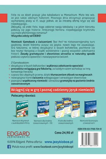 Niemiecki GAMEBOOK z �wiczeniami Taxi frei? - Angelika Bohn