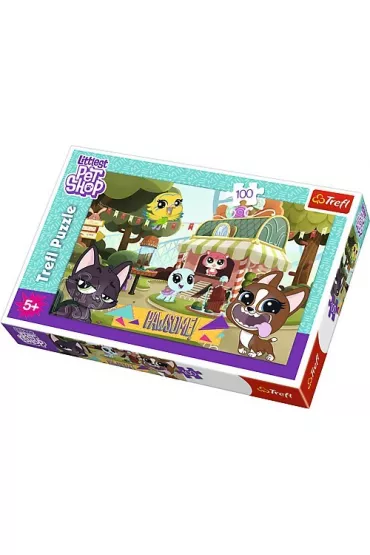Puzzle 100 el. LPS Zabawa w parku 16338 Trefl