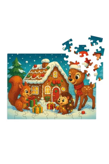 Puzzle drewniane 90 el. �wi�teczni przyjaciele Alexander