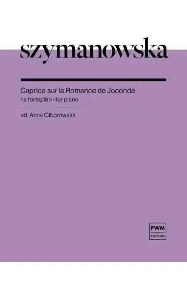 Caprice sur la Romance de Joconde. Nuty na fortepian - Maria  Szymanowska