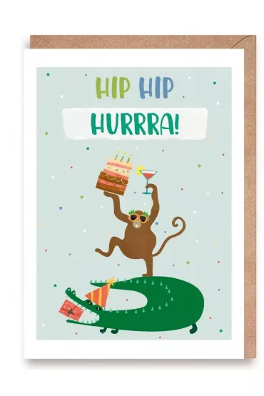 Cardie Kartka urodzinowa Hip-hip, hurrra!