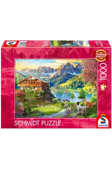 Puzzle PQ 1000 el. Relaks w Dolomitach Schmidt