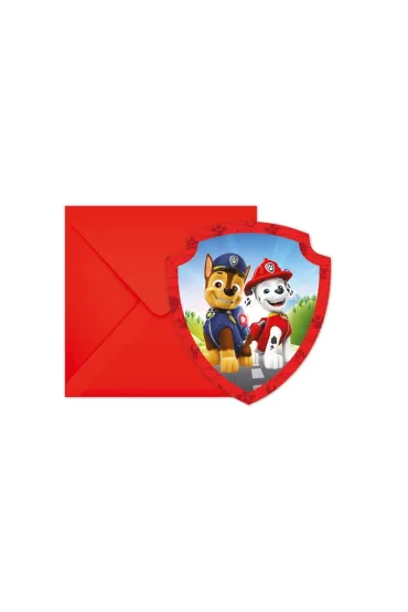 Procos Zaproszenia z kopertami Paw Patrol 6 szt.