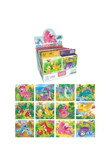 Puzzle dinozaury 20el MIX Trifox