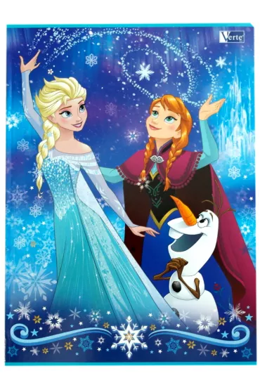 Verte Zeszyt A5 Frozen Kraina Lodu trzy linie 16 kartek