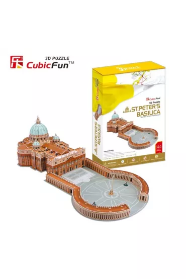 Puzzle 3D 144 el. Bazylika �w. Piotra Cubic Fun - Puzzle