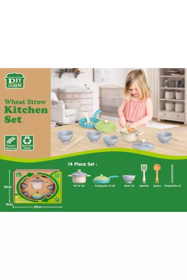 Zestaw kuchenny z bioplastiku 14el Icom Polska