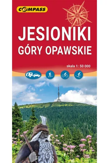 Jesioniki G�ry Opawskie mapa skala 1 : 50 000