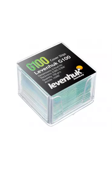 Szkieka nakrywkowe Levenhuk G100, 100 sztuk
