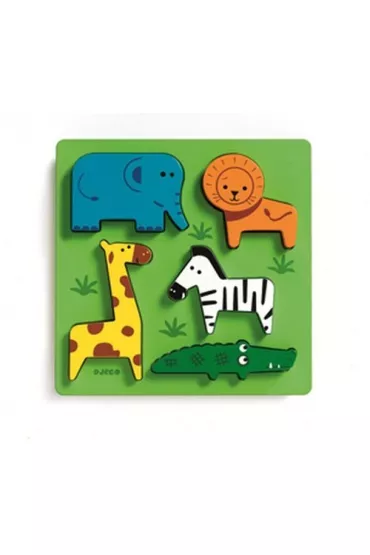 Puzzle Uk�adanka drewniana - ZOO Djeco