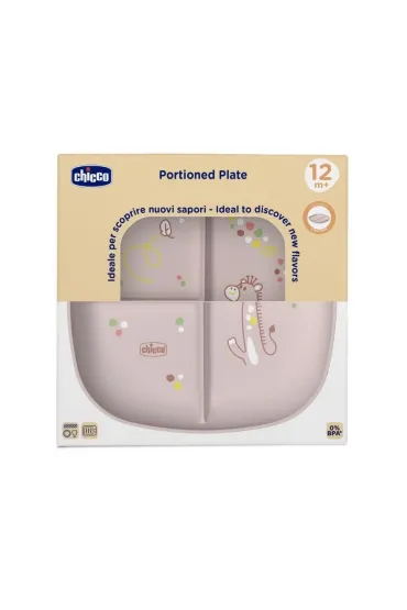 Chicco Talerz 3-dzielny be�owy 12m+