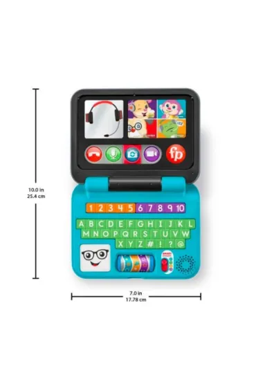 Fisher-Price. Edukacyjny Laptop Malucha Porozmawiajmy HHX33 Mattel