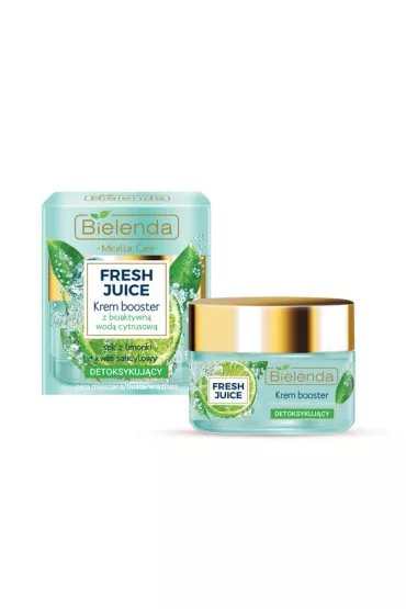Bielenda Fresh Juice krem-booster detoksykuj�cy z wod� cytrusow� Limonka 50 ml