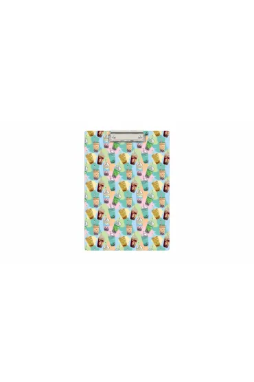 Clipboard A4 PVC Bubble Tea BIURFOL KHN-01-37
