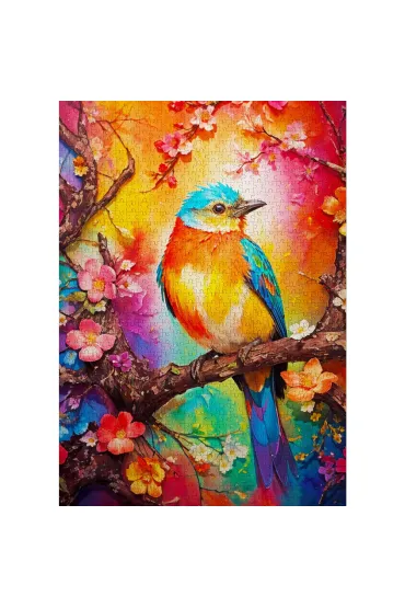Puzzle 1000 Kolorowy ptaszek Enjoy