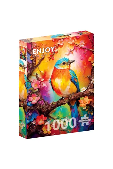 Puzzle 1000 Kolorowy ptaszek Enjoy