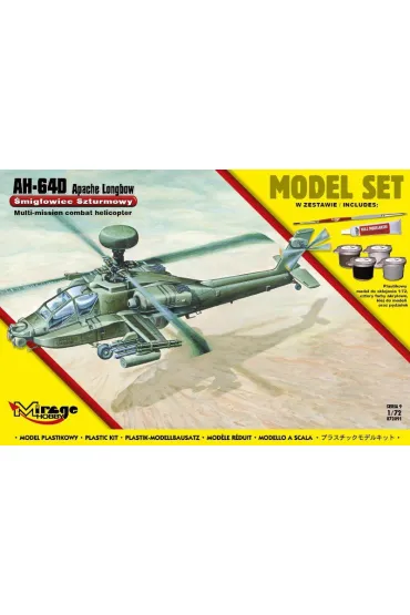 Zestaw do sklejania Helikopter Apache AH 64D Mirage Hobby
