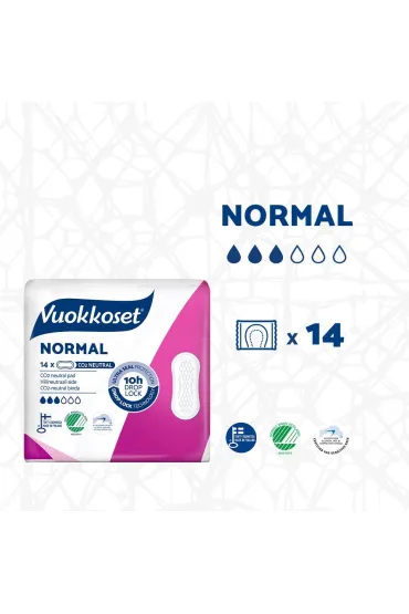 Vuokkoset Normal, Podpaski bez skrzyde�ek 14 szt.