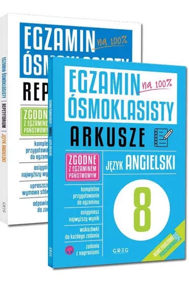 Pakiet Egzamin �smoklasisty. J�zyk angielski. Repetytorium i Arkusze