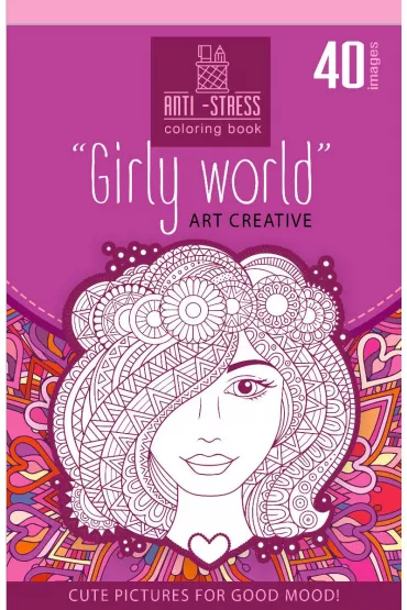 Kolorowanka antystresowa 126x200 20 Girly world