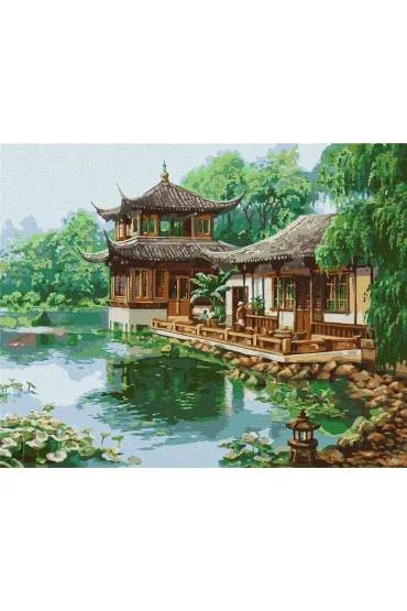 Ideyka Malowanie po numerach - Chi�ski dom 40x50cm
