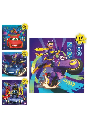 Puzzle 16 el. Batwheels. Motocykl Batgirl Bibi Dodo