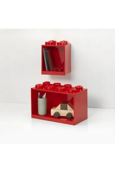 Zestaw p�ek LEGO BRICK 4 & BRICK 8 Czerwone