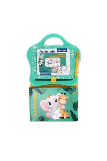 Tablica magnetyczna z  ksi��eczka do nauki rysunk�w Animals STARPAK 552502