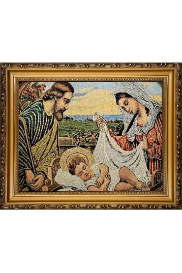 Obraz Haftowany �w. Rodzina 27,5x22cm