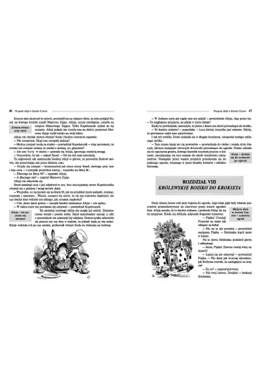 Przygody Alicji w Krainie Czar�w. Alicja po drugiej stronie lustra z opracowaniem - Lewis Carroll