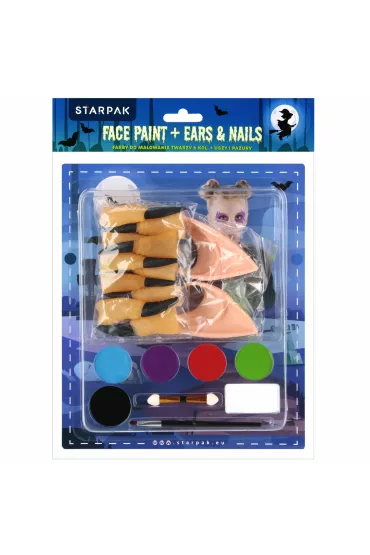 Farby do malowania twarzy 6 kolor�w z akcesoriami STARPAK 56488