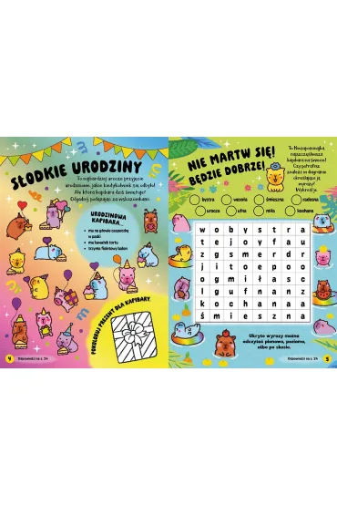 KSIAZECZKA EDUK 200X275 KAPIBARY NAKLEJ 3D AWM - Natalia Kawa�ko-Dzikowska