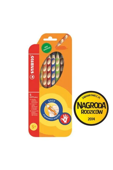 Stabilo Kredki drewniane Easycolors R 6 szt.
