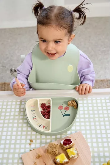 Lassig Zestaw sztucw ze stali nierdzewnej z silikonow rczk 3 el. Happy Fruits Lemon