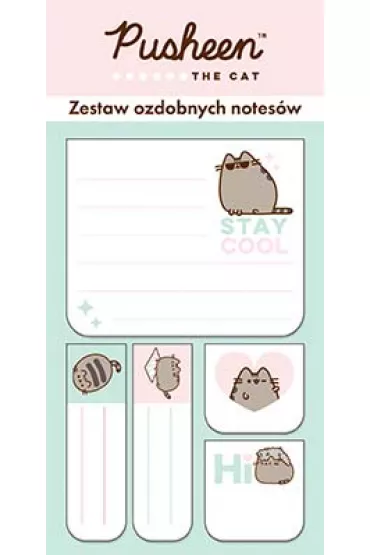 St. Majewski Zak�adki indeksuj�ce z notesem Pusheen